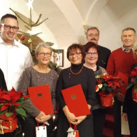 MdB Bärbel Kofler, Martin Baumann, Margarete Hulm, Christine Rudholzner, Gaby Griesbeck, Robert Liedl, Erwin Rudholzner und Natascha Kohnen