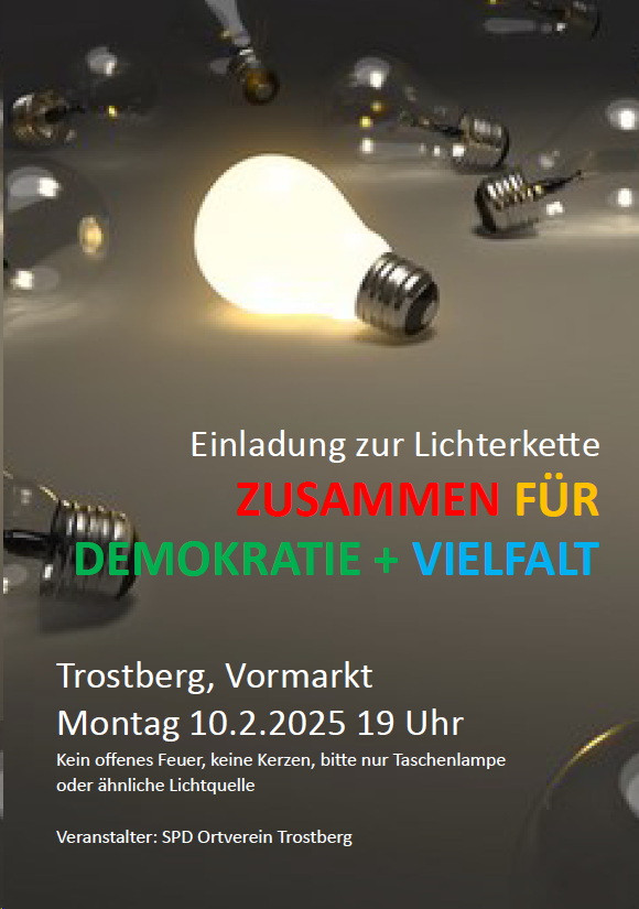 Plakat Lichterkette 2025